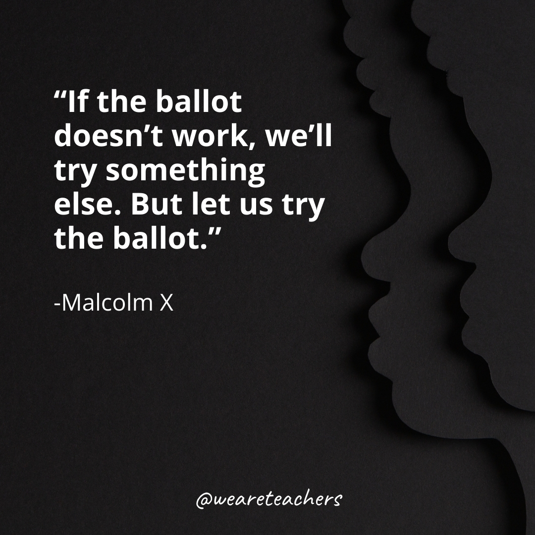 If the ballot doesn't work, we'll try something else. But let us try the ballot.