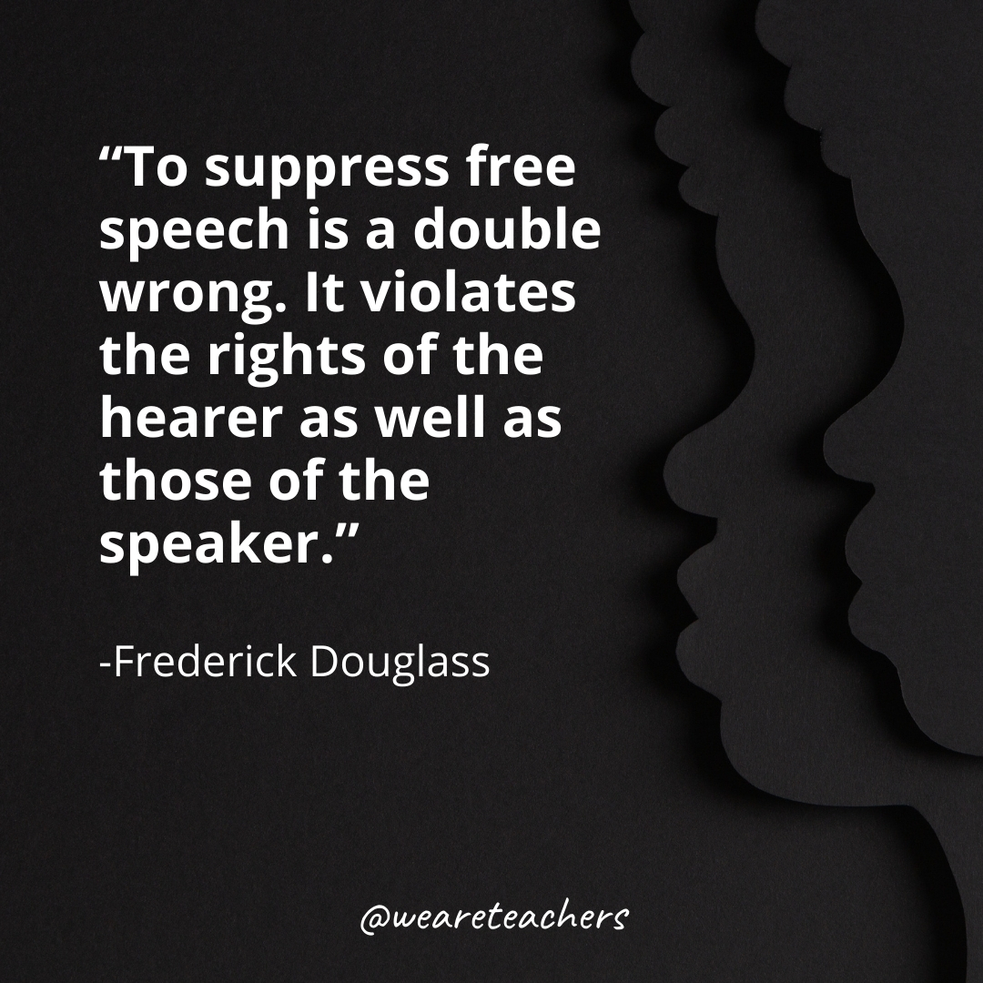 To suppress free speech is a double wrong. It violates the rights of the hearer as well as those of the speaker.