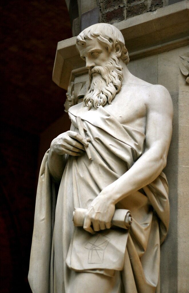 statue of mathematician euclid
