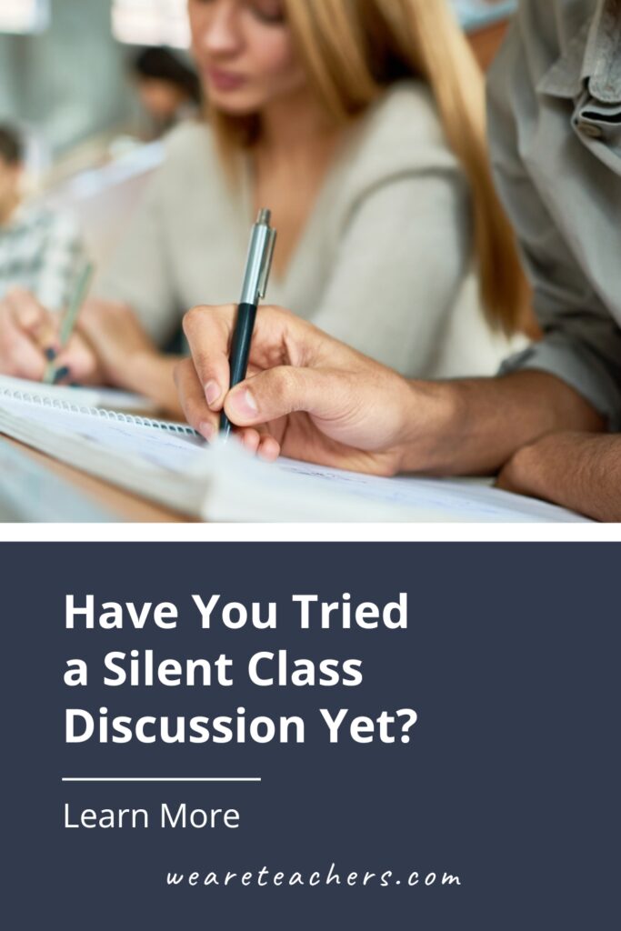 Ever heard of a silent discussion? We hadn't either, and now we can't WAIT to try one of these four easy strategies!