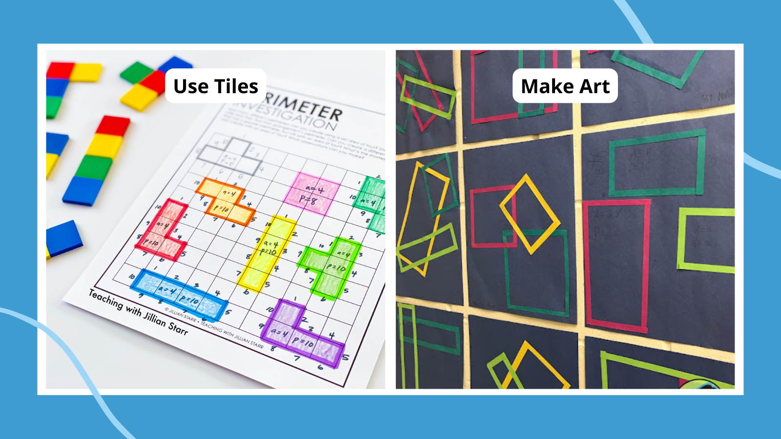 two ideas for area and perimeter activities